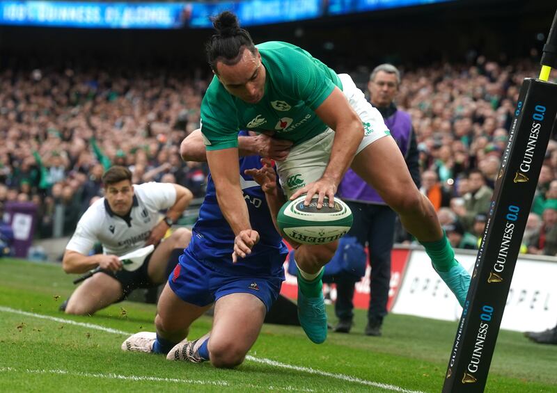 Leinster doesn’t have a winger of James Lowe's ilk, in quality or style. Photo: Brian Lawless/PA