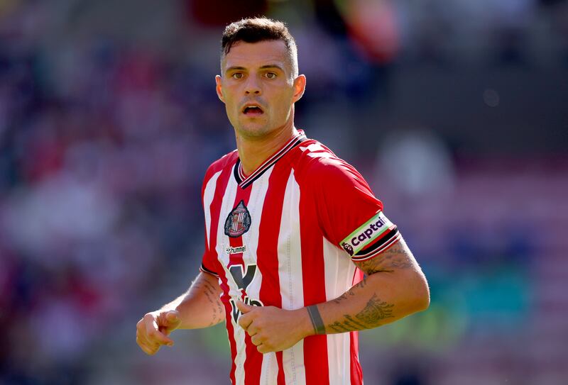 Granit Xhaka of Sunderland. Photograph: Ed Sykes/Getty