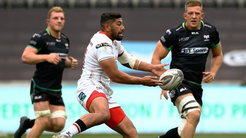 Ulster’s Charles Piutau in action against Ospreys in the Guinness Pro12 last April.  Photograph: Simon King/Inpho