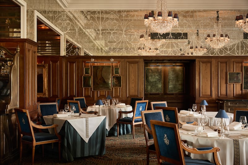 Ashford Castle's George V diningroom. Photograph: Helen Cathcart
