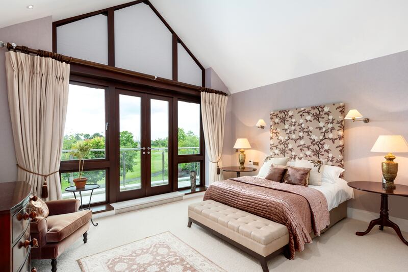 The property has six en-suite bedrooms, three of which have balconies