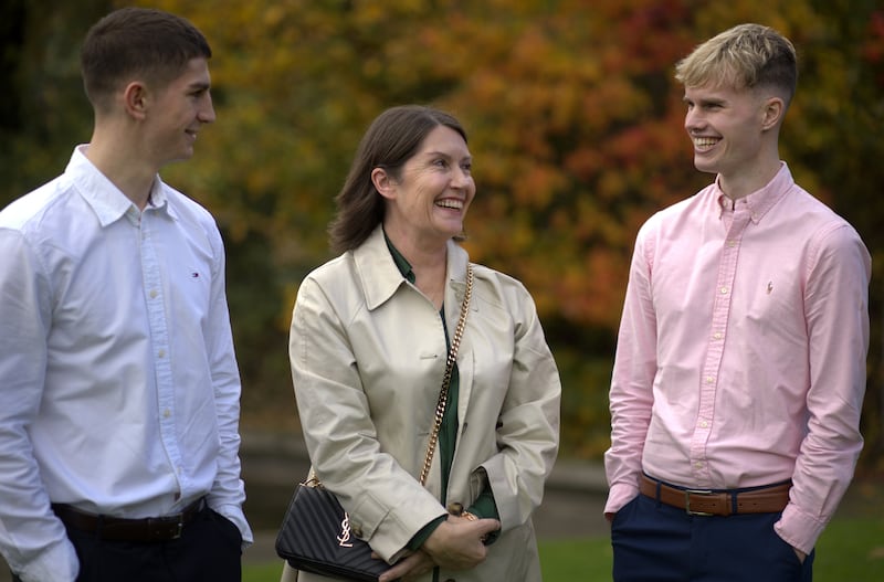 James Murphy, Yvonne O’Donoghue and Jack Anthony before the the Water Safety Ireland awards at O’Reilly Hall at UCD Belfield. Photograph: Chris Maddaloni
