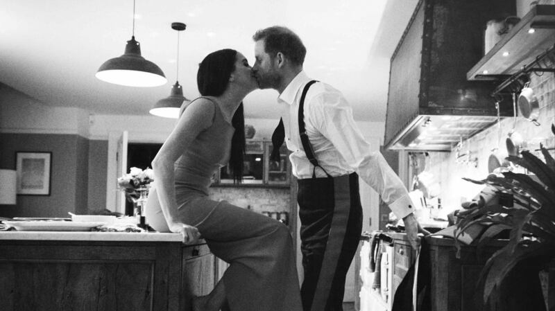 Meghan and Harry: the third person in their marriage seems to be an ever-present photographer. Photograph: Netflix