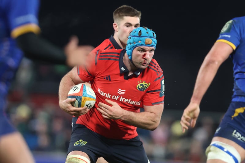 Munster's Tadhg Beirne in action against Leinster last month. Photograph: Bryan Keane/INPHO