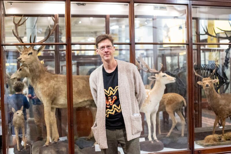 Manchán Magan at the National Museum of Ireland, Dublin. Photograph: Tom Honan 