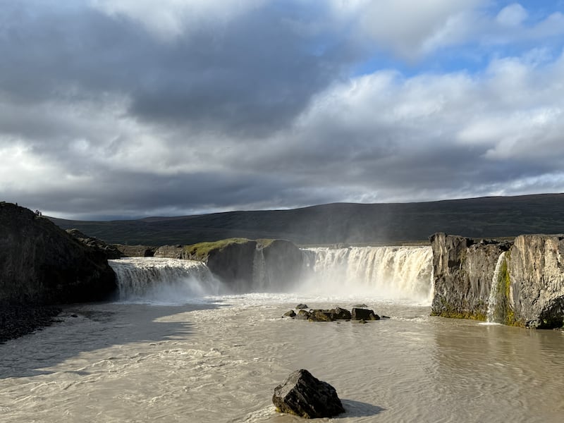 Goðafoss, 'waterfall of the gods', in Iceland. Photograph: Gemma Tipton
