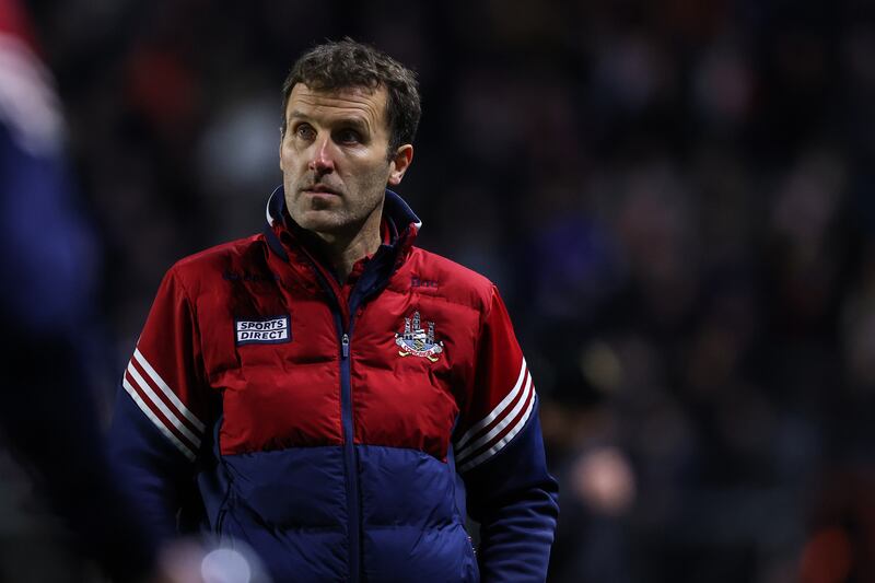 Cork manager Ben O'Connor during the game. Photograph: Ben Brady/Inpho