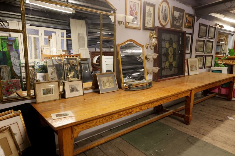 The 18ft pitch pine table