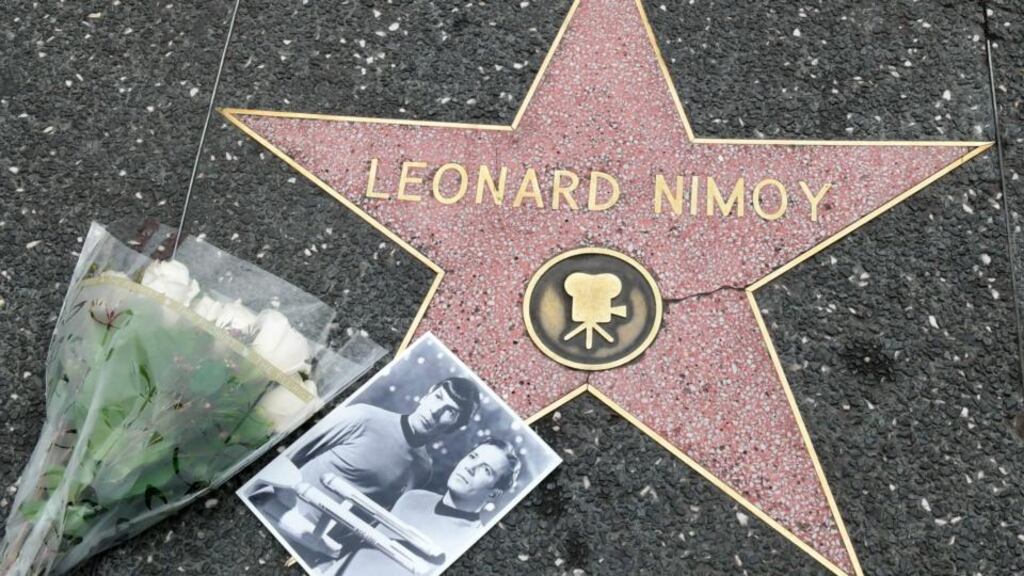 Star Trek’s Leonard Nimoy has died at his home in Los Angeles. Photograph: EPA/Jonathan Alcorn