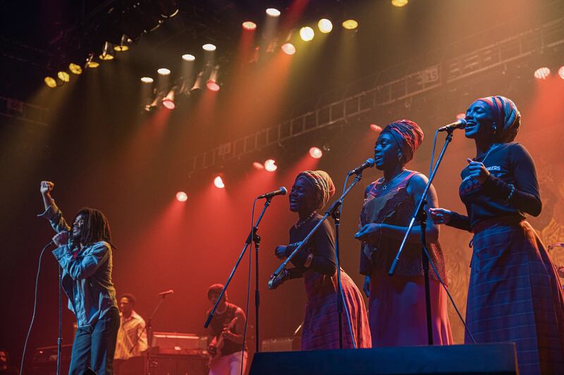 Kingsley Ben-Adir, Anna-Sharé Blake, Lashana Lynch and Naomi Cowan star in Reinaldo Marcus Green's biopic. Photograph: Paramount Pictures
