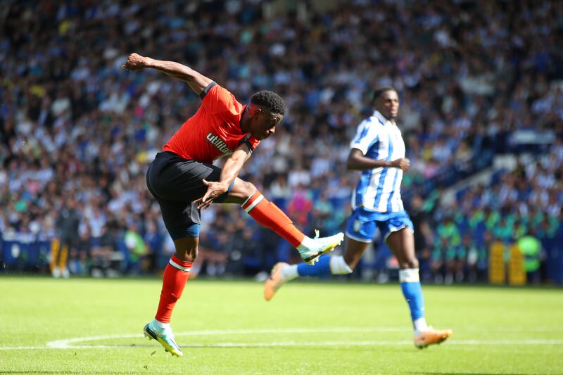 Chiedozie Ogbene will get his first taste of Premier League football having joined newly promoted Luton. Photograph: Ashley Allen/Getty Images