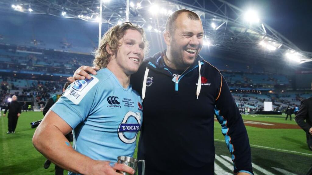 Waratahs coach Michael Cheika: “We made ourselves the opportunity this year and we took it and that was really nice. It does not mean that we’re not going to try and do it again next year, I can guarantee you that.” Photograph: Matt King/Getty Images