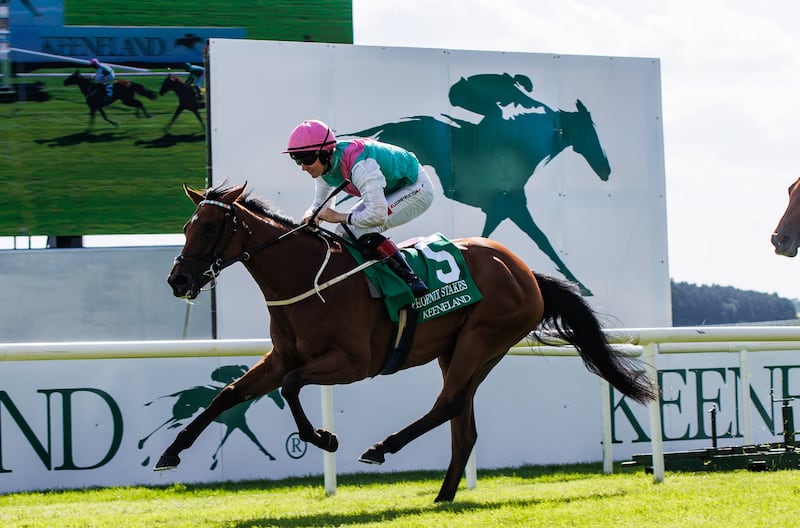 Colin Keane onboard Babouche. Photograph: Tom Maher/Inpho