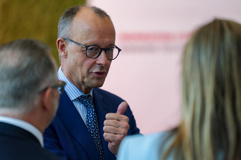 German chancellor Friedrich Merz has pledged to get the economy back on track, reduce immigration and cut the far right down to size. Photograph: Christopher Neundorf/Pool/AFP via Getty Images        