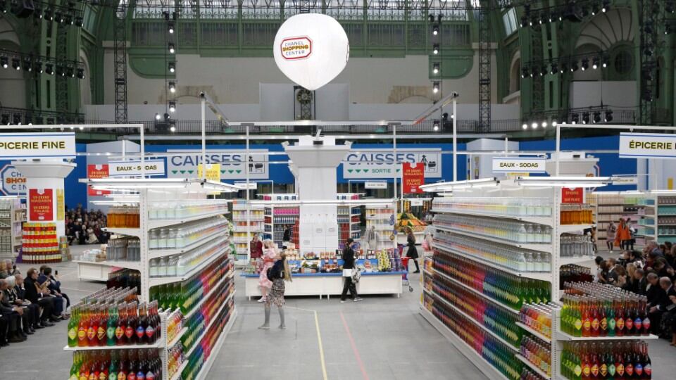 Chanel catwalk Photograph: EPA