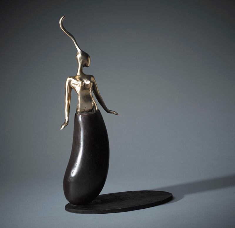 Mademoiselle Aubergine by Orla de Brí.  €4,500 at the Solomon Fine Art gallery.