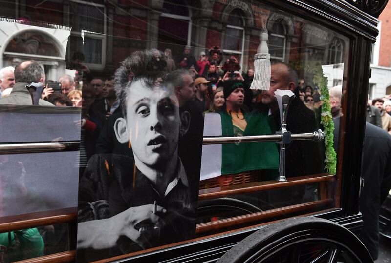 When I think that Shane’s chair is now empty, it makes me very sad. But celebrating him; he wrote the most incredible heart and soul songs. Photograph: Charles McQuillan/Getty Images