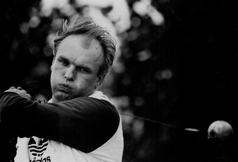Yuri Sedykh, the Russian Olympic hammer throwing champion. Photograph: Fairfax Media Archives
