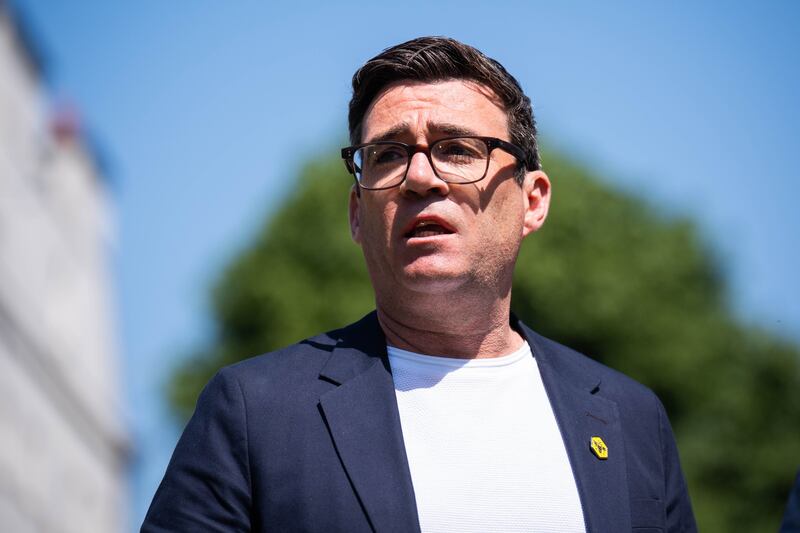 Mayor of Greater Manchester Andy Burnham. Photograph: James Manning/PA Wire