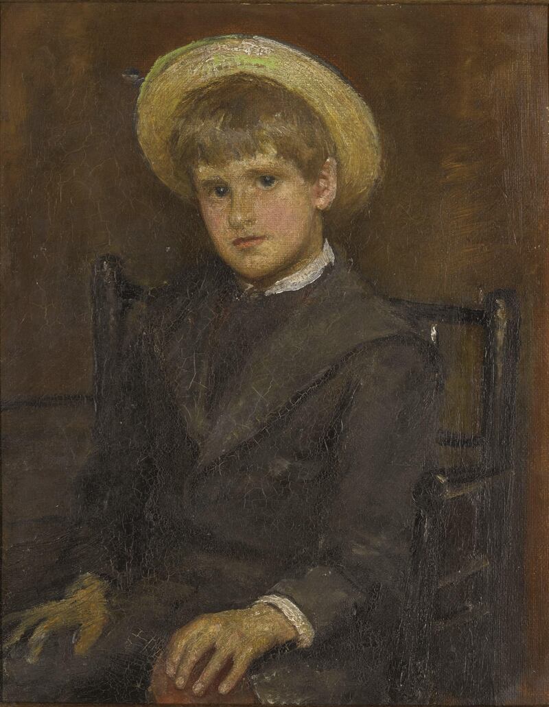 John Butler Yeats: ‘Jack in a Straw Hat’, 
oil on canvas. (Estmate: £10,000-£15,000/€11,300-€16,900). Photograph: Sotheby's