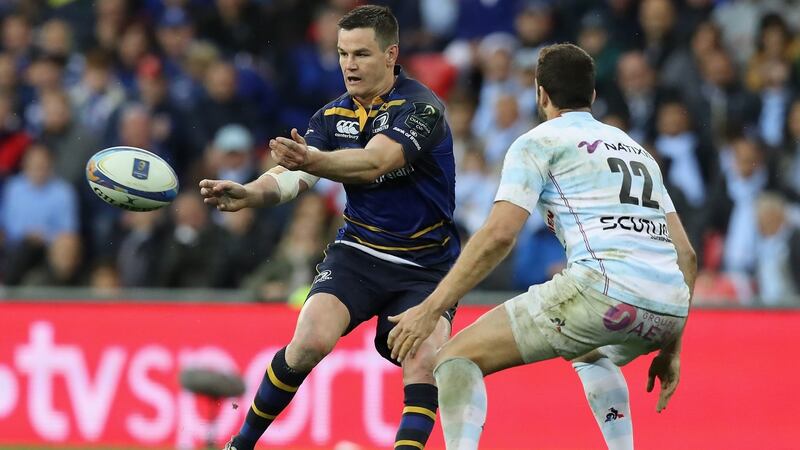 Johnny Sexton’s  mindset and belief was infectious, he continually drove Leinster and the others responded. Photograph:  David Rogers/Getty Images