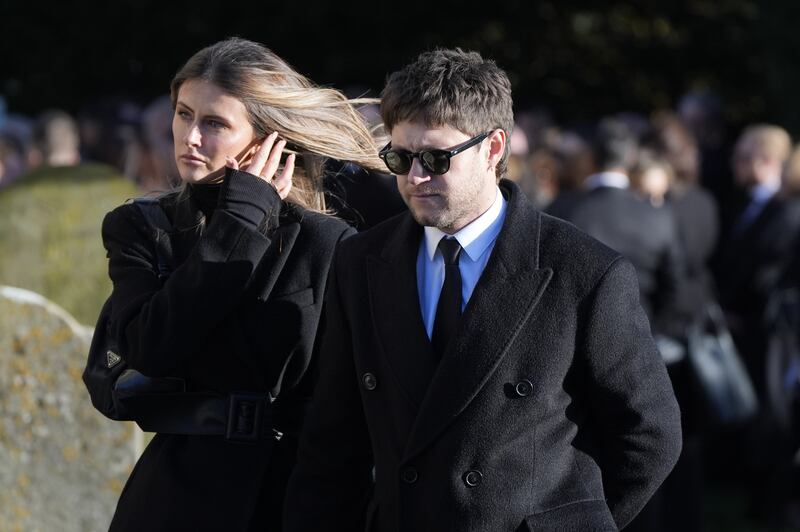 Niall Horan at Liam Payne's funeral. Photograph: Andrew Matthews/PA
