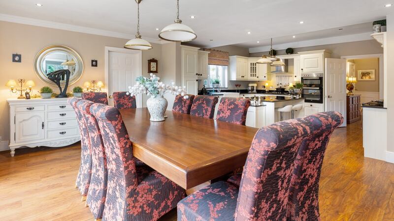 The dining area