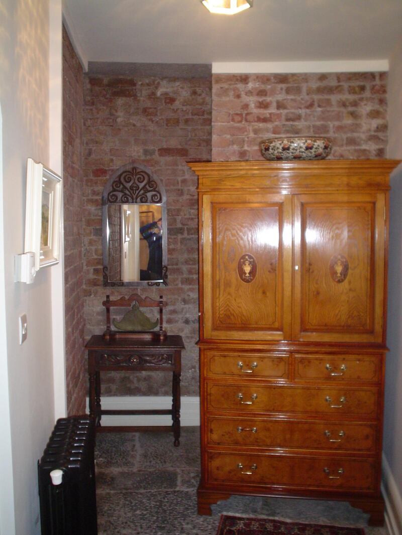 Inside the Martello Tower.