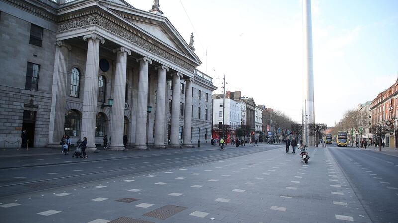 An empty O’Connell Street. Photograph: Nick Bradshaw