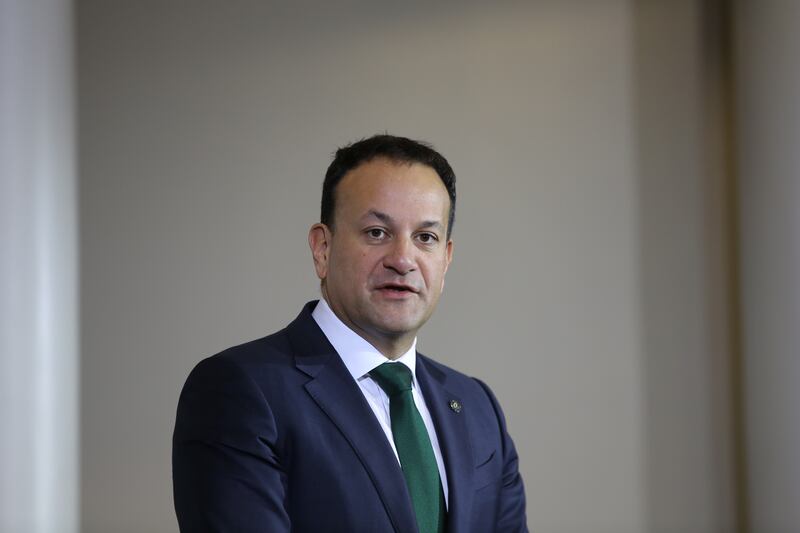 Taoiseach Leo Varadkar speaking to the media at Dublin Castle this morning following the riots. Photograph: Gareth Chaney/Collins Photos


