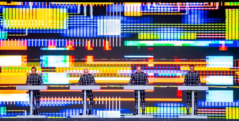 Kraftwerk at Trinity College Dublin. Photograph: Tom Honan