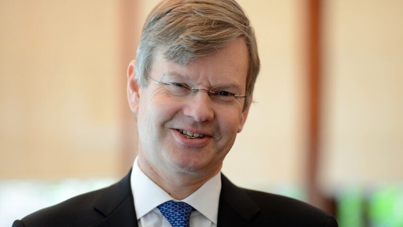 28/09/2012...FINANCE....Stefan Gerlach, deputy director of the Central Bank of Ireland before speaking at a luncheon of the German-Irish Chamber of industry and Commerce in dublin today (Fri).  Photograph: Frank Miller  /THE IRISH TIMES