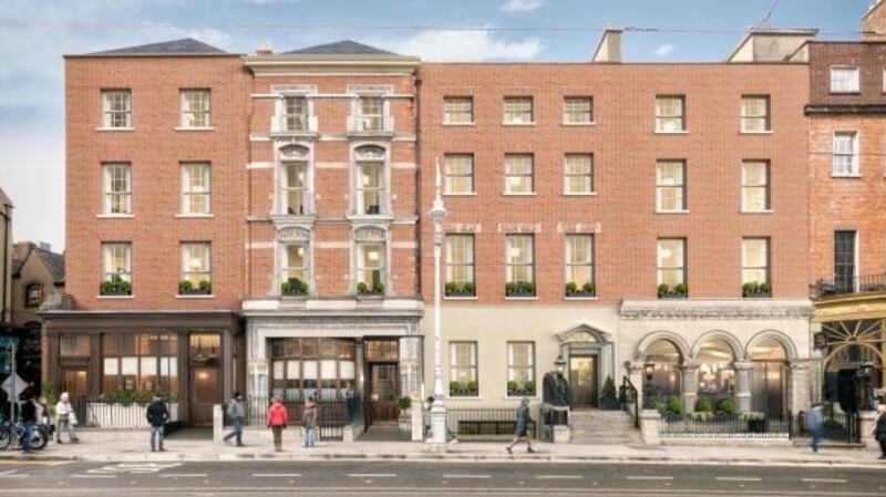 The Dawson hotel on Nos 35-36 Dawson Street & Anne’s Lane.