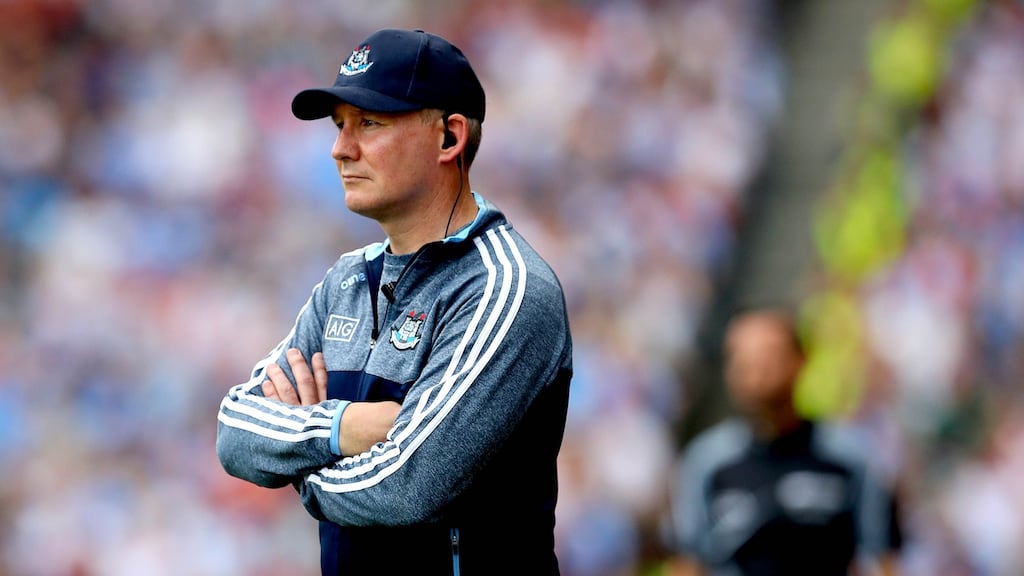 Jim Gavin: “The conclusion I came to is what’s best for Dublin GAA, and more importantly what’s best for the players, is to hand it over and create that environment for them to grow once more.”  Photograph: Ryan Byrne/Inpho