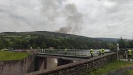Helicopter brought in to tackle large-scale gorse fire in Dublin mountains
