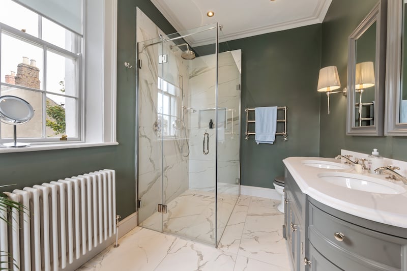 A third bedroom was turned into a bathroom on the upper floor