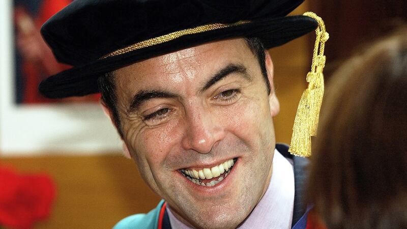 James Nesbitt in 2003, when  he was conferred with an honorary doctorate by University of Ulster. He is now the university’s chancellor.