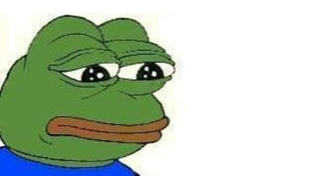 Pepe the Frog, also known as the ‘sad frog meme’.