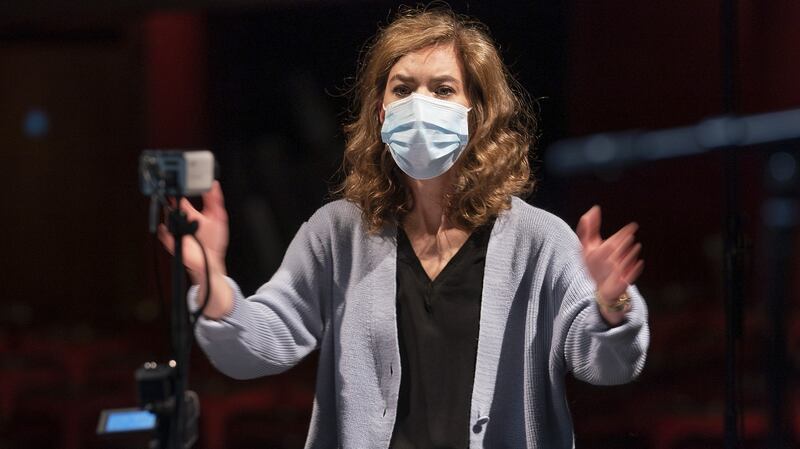 Elaine Kelly in rehearsal. Photograph:   Pat Redmond