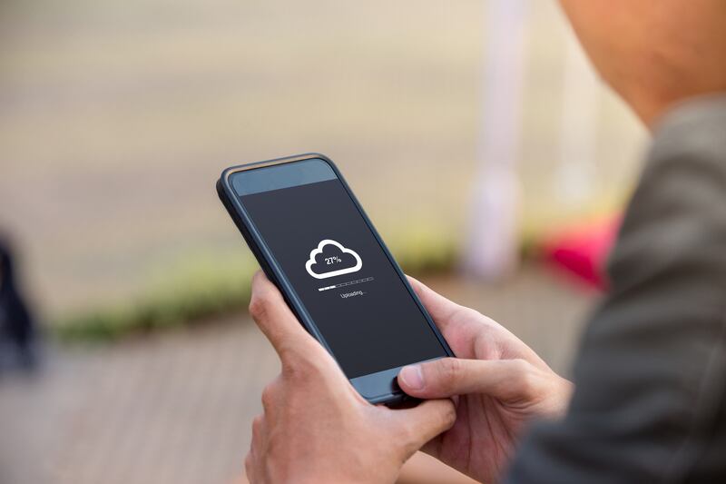 The more data there is on there, the more time the phone will take to back up and transfer to the new phone. Photograph: iStock