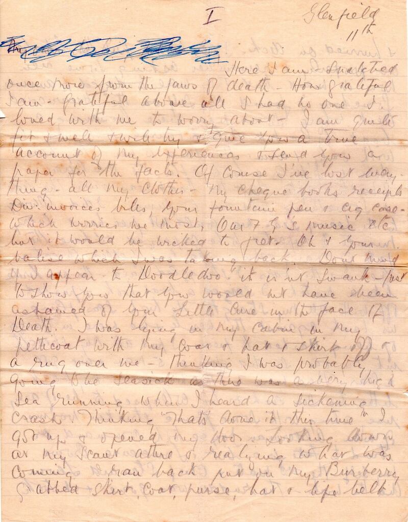 A letter from Hilda Dudgeon