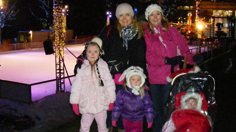 Brigid Delaney (left) with her sister Suzanne and three nieces