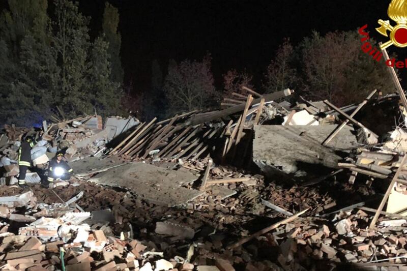 Three firefighters killed in explosion in Italy