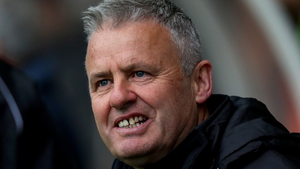 St Patrick’s Athletic manager Harry Kenny: ‘They won’t like coming to Richmond, which is a tight pitch.’ Photograph: Oisín Keniry/Inpho