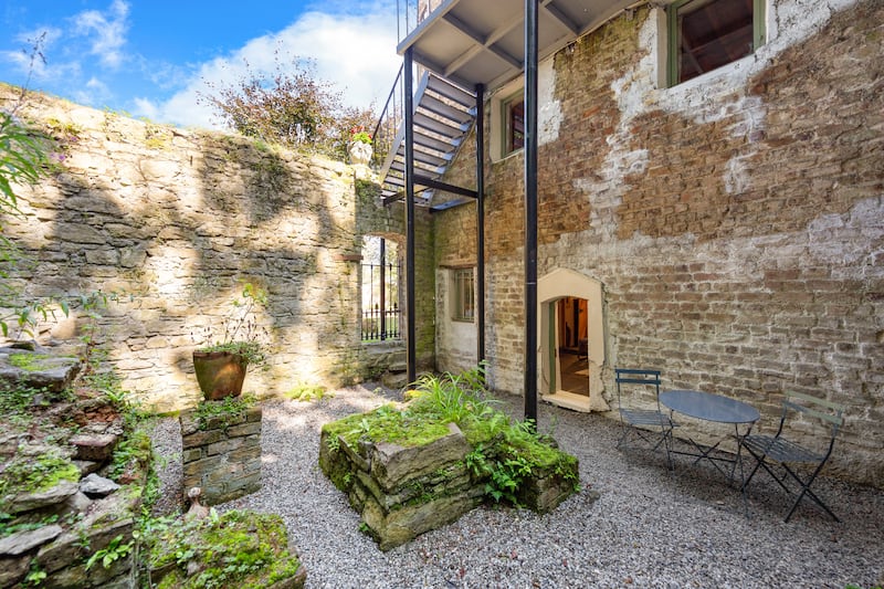 Walled courtyard