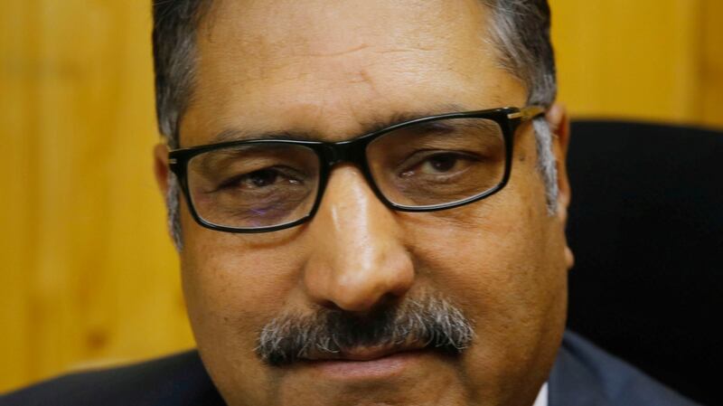 The editor of  Rising Kashmir, Shujaat Bukhari, was a strong advocate for peace in Kashmir and had been provided police protection following three attacks on him over the past decade. Photograph: EPA