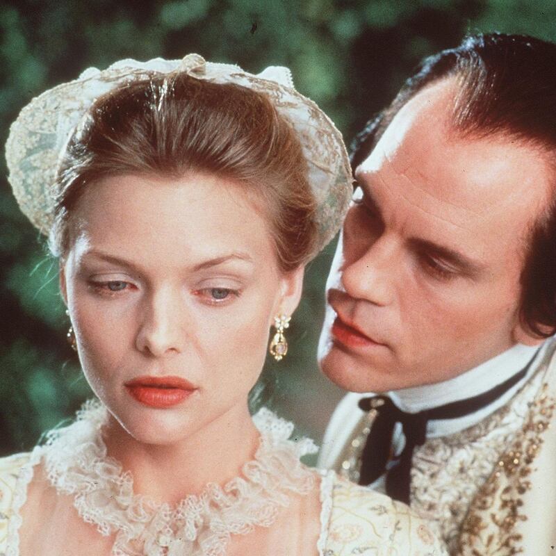 Dangerous Liaisons: John Malkovich with Michelle Pfeiffer in the 1988 film. Photograph: Getty