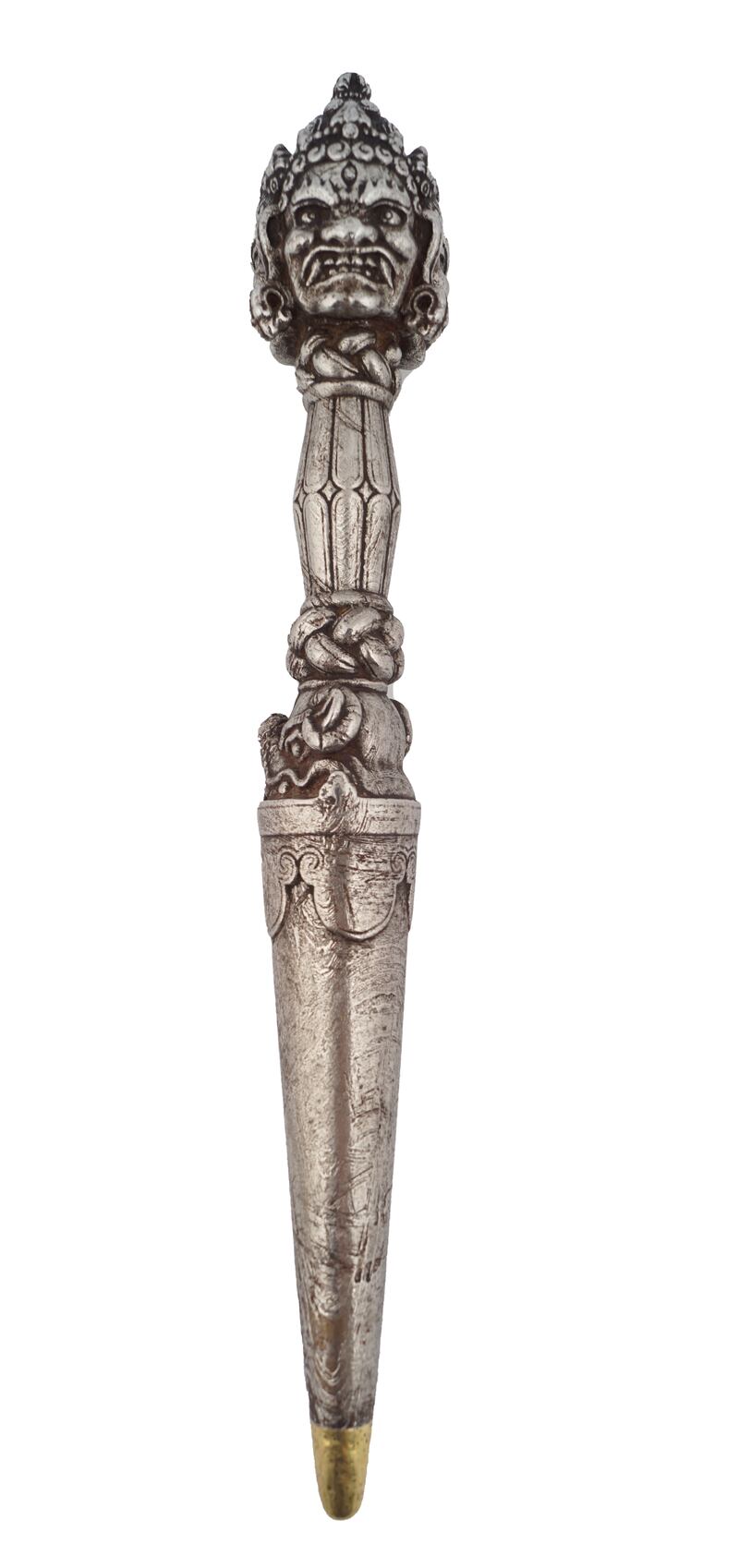 Seventeenth-century Tibetan-Chinese meteorite iron phurba (stake) made €140,000 through Sheppard's