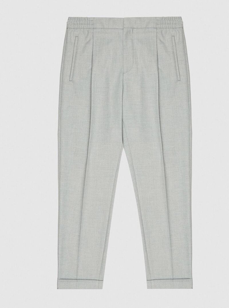 Pleat front trousers, €195, Reiss