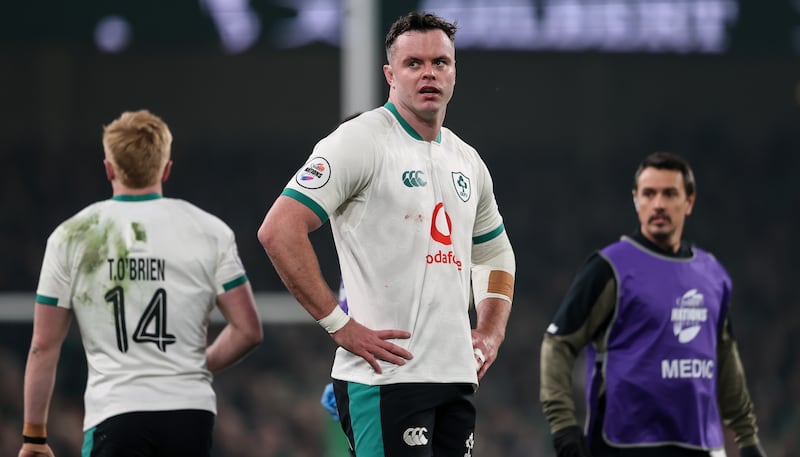 Ireland’s James Ryan during Ireland's November Test against South Africa at the Aviva Stadium. Photograph: Gary Carr/Inpho